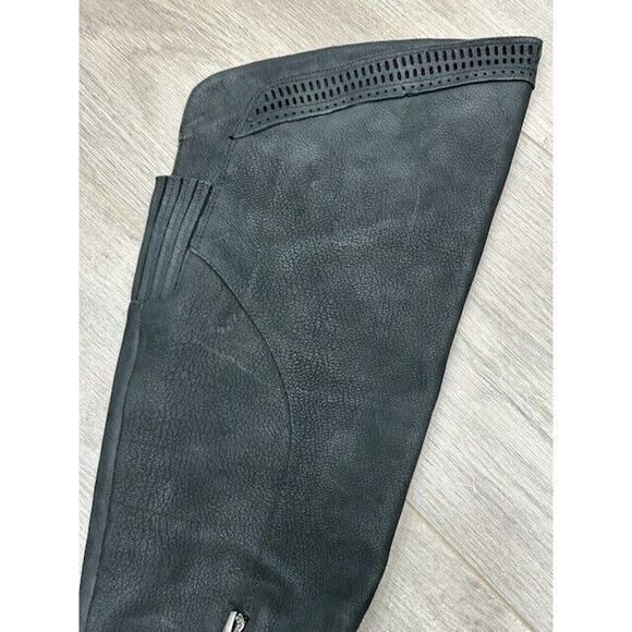 Vince Camuto Womens Karinda Over the Knee Boots Zip Up Leather Black Size 6.5M - Picture 9 of 14